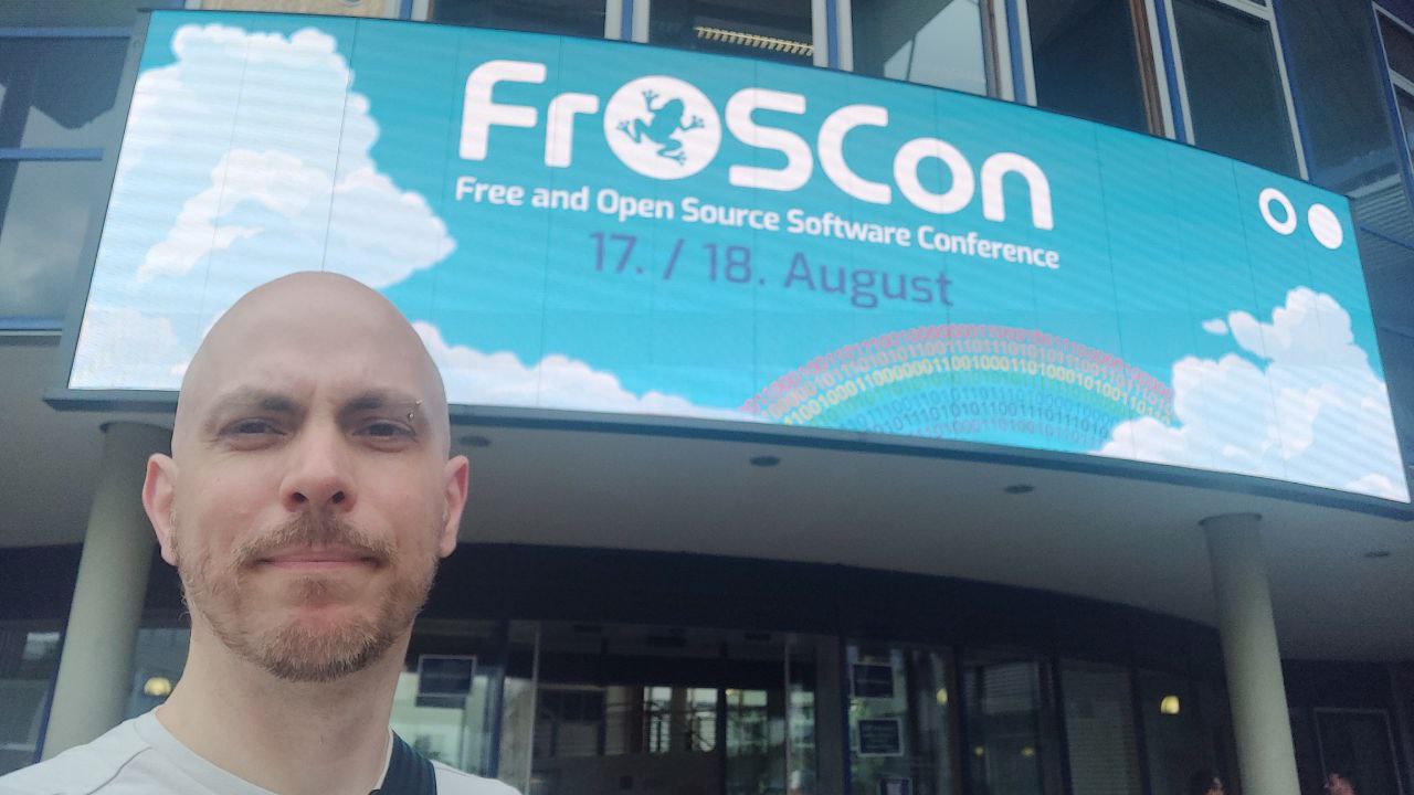 selfie at FrOSCon