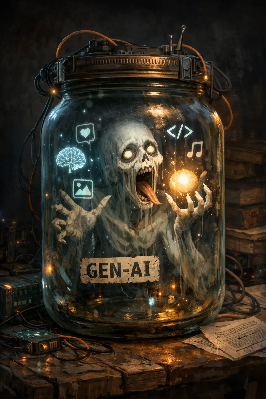 hungry ghost in a jar