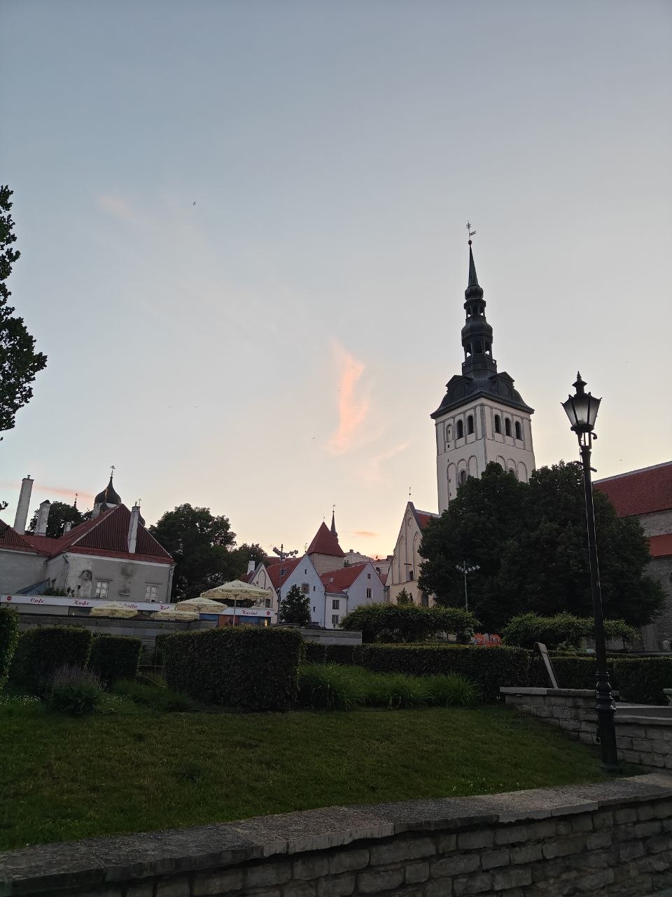 sunset over Tallinn